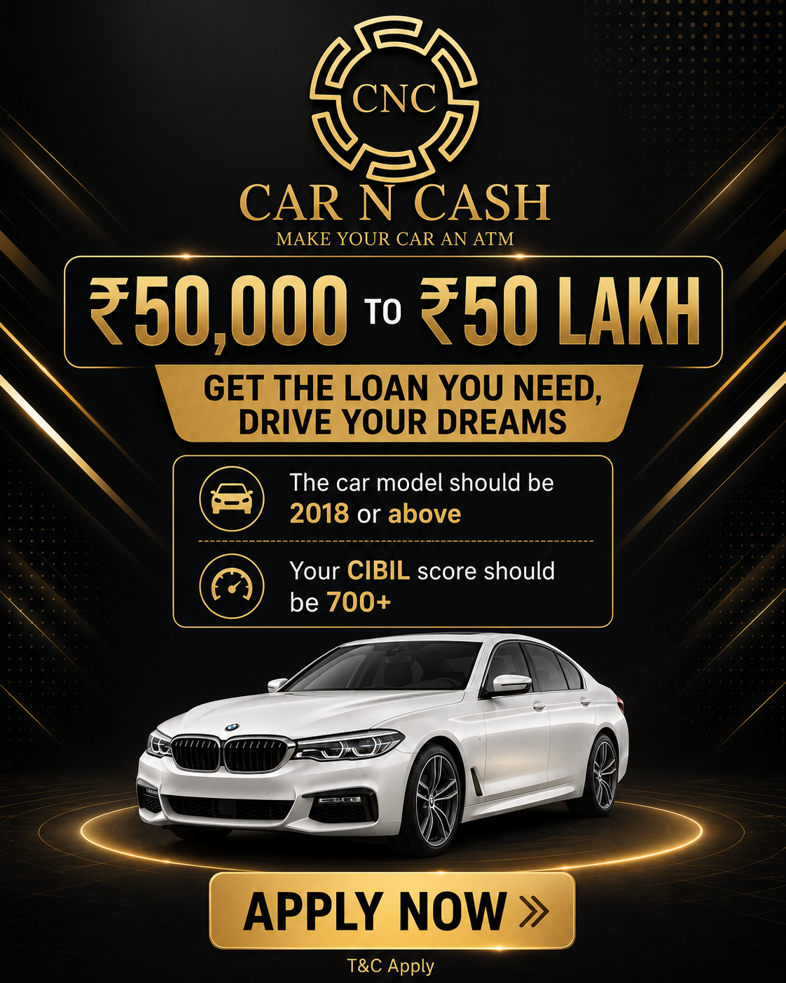 Get ₹50,000 to ₹50 Lakh with Car N Cash and Keep Moving Forward